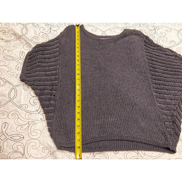 GAP Short Sleeve Sweater Sz Medium M Gray Cropped NWT New $59.99 MSRP Boho - Picture 10 of 10